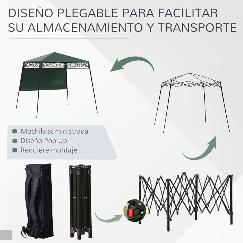 Carpa ligera y plegable Outsunny por 56 euros 02