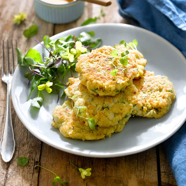 Pancakes con coliflor deliciosos: la receta saludable para empezar el día con energía